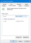 Restore Previous Versions