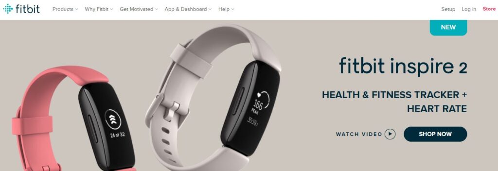 Fitbit inspire 2: Health and Fitness Tracker with Heart Rate Monitor.