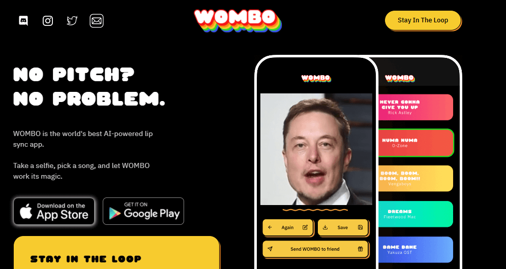 WOMBO is the world's best AI-powered lip sync app. Take a selfie, pick a song, and let WOMBO work its magic.