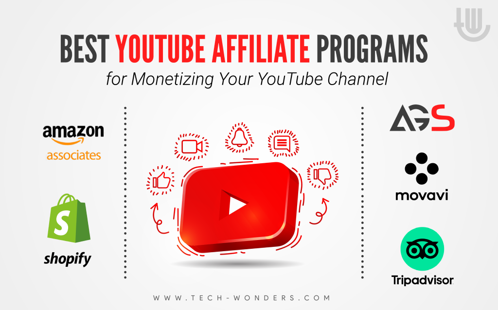 Best YouTube Affiliate Programs for Monetizing Your YouTube Channel