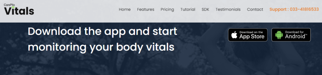 CarePlix Vitals: Download the app and start monitoring your body vitals.