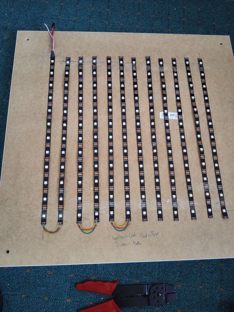 LED Neon lights set up