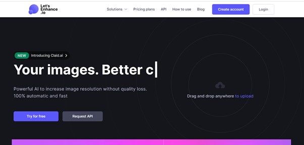 Powerful AI to increase image resolution without quality loss. 100% automatic and fast.