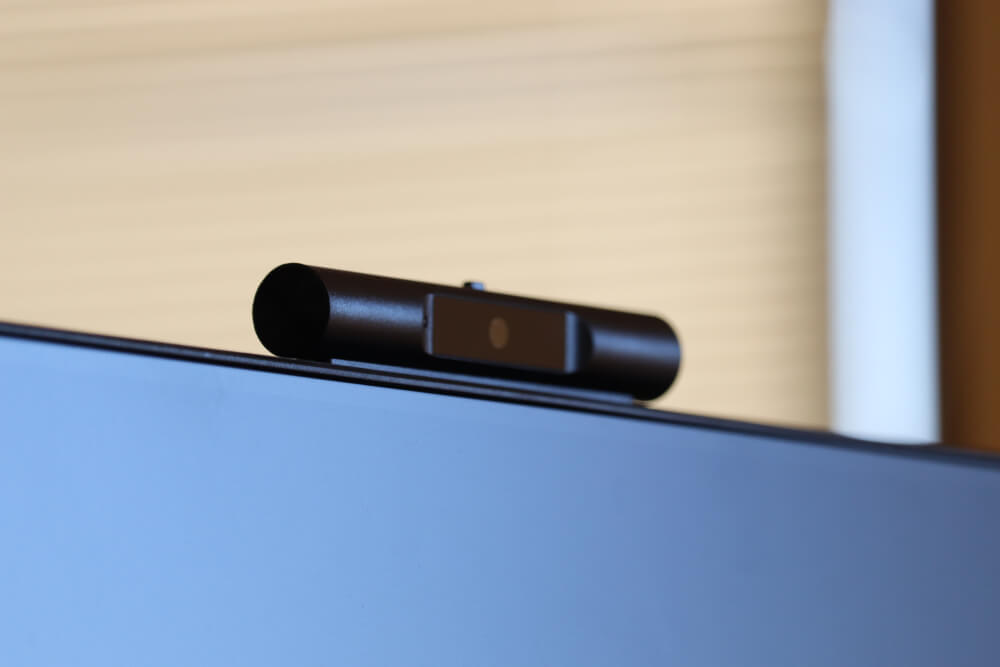 webcam above computer screen