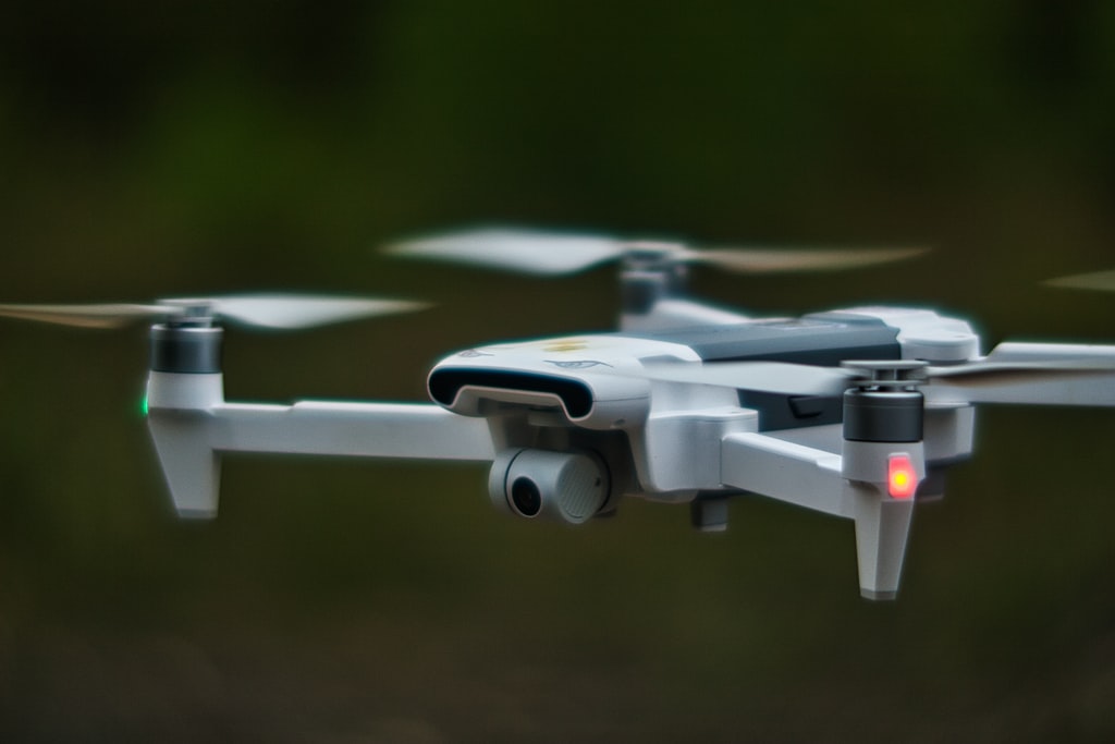 White Quadcopter Drone