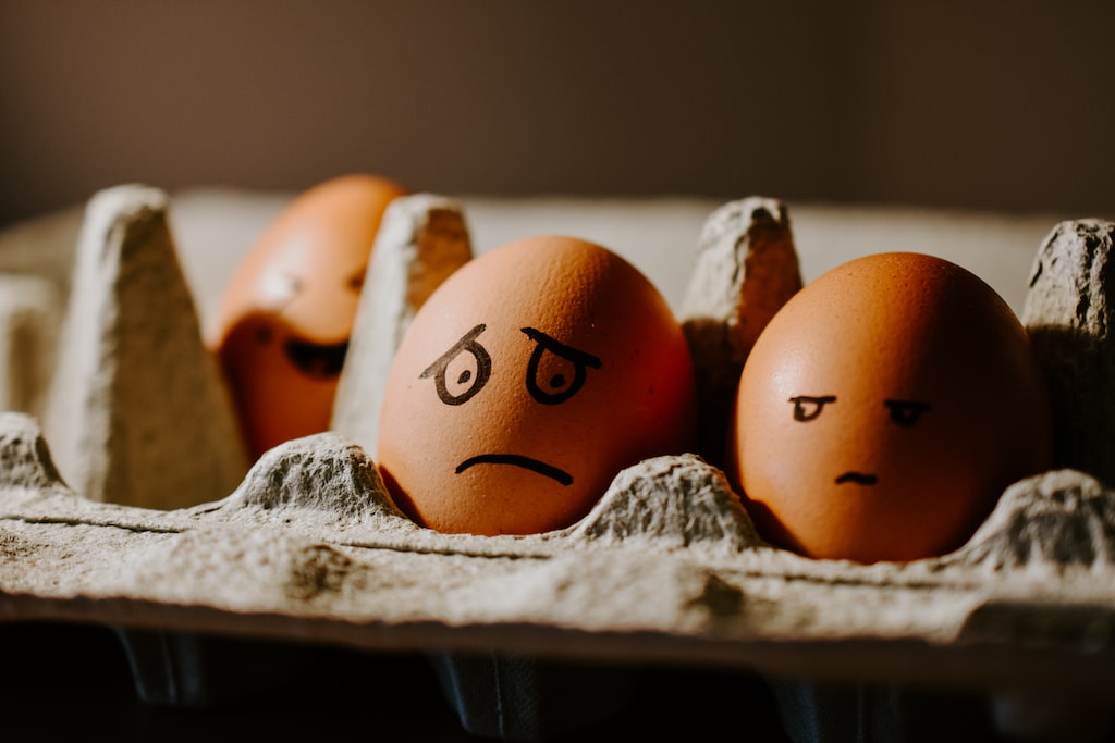 Brown Eggs Sad Image