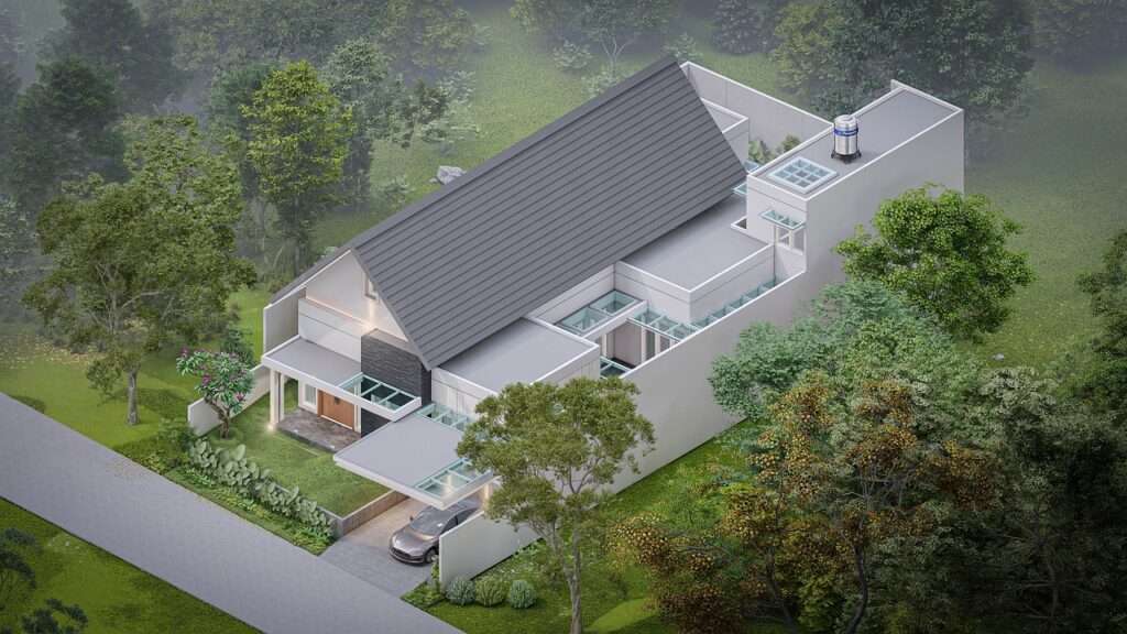 Urban House, Architectural Visualization, 3D Rendering
