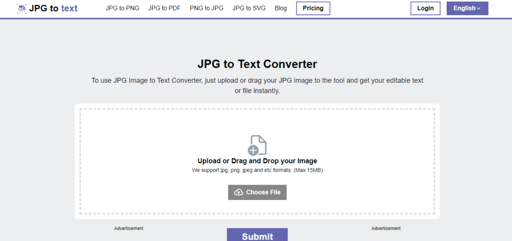 JPG to Text Converter