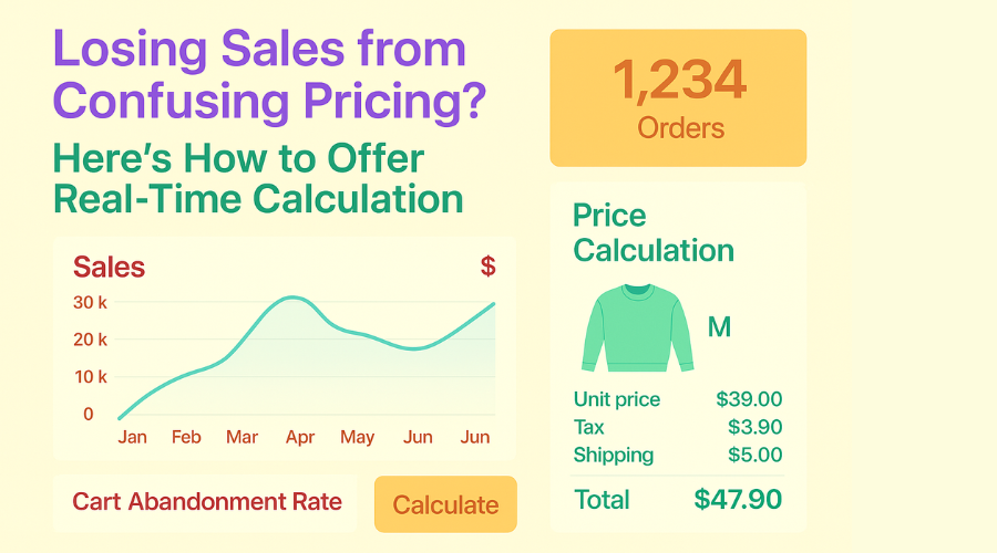 Losing Sales from Confusing Pricing. Here is How to Offer Real-Time Calculation