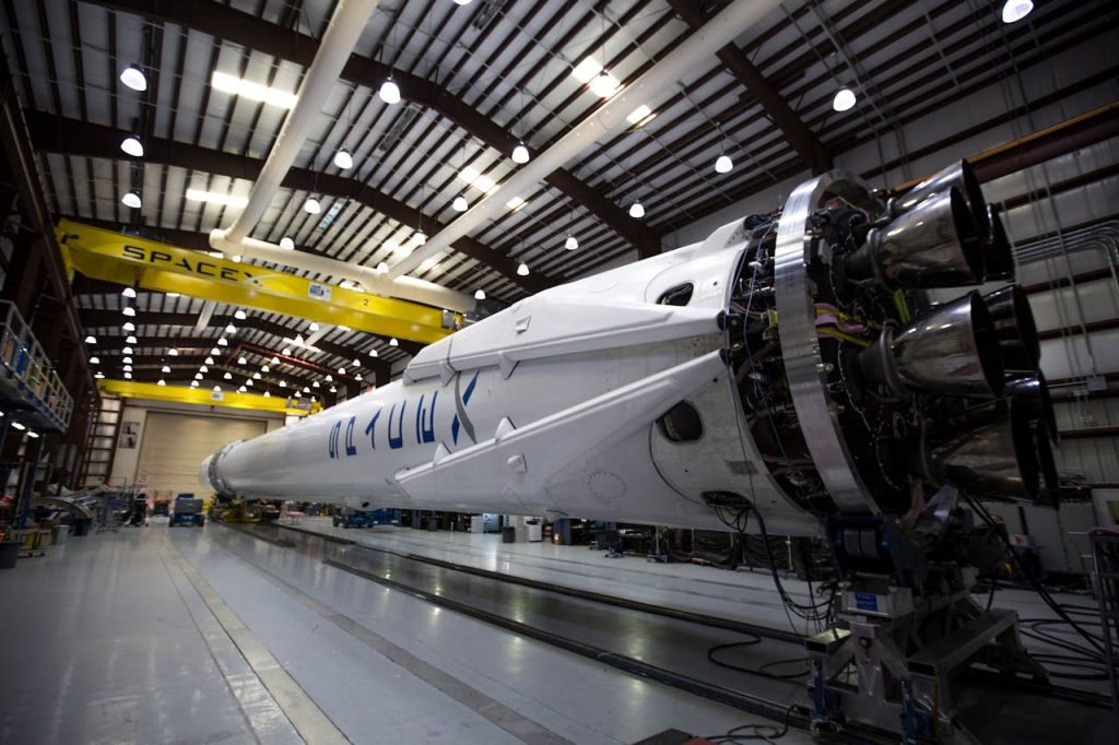 Early-Stage Investment Opportunities in Space Technology, SpaceX Falcon 9 rocket.