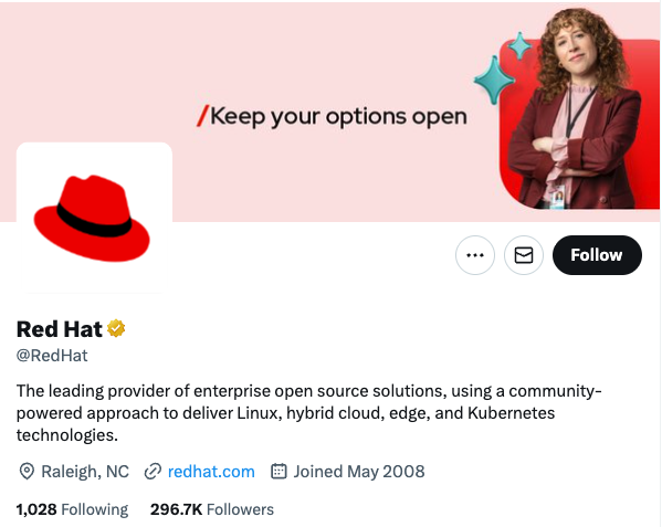 Red Hat on X (formerly Twitter)