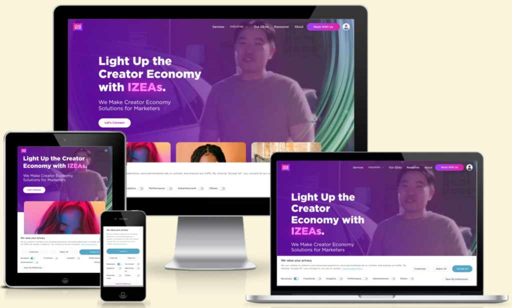 mobile friendly website design, responsive website design.