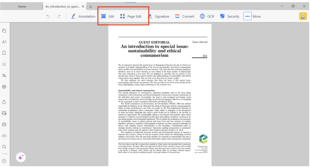 Edit PDF with KDAN PDF editor