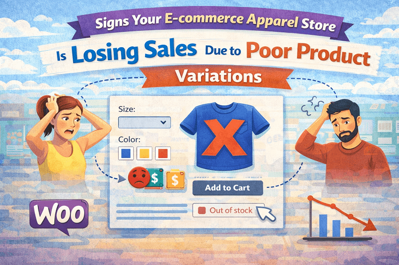Signs Your Ecommerce Apparel Store is Losing Sales Due to Poor Product Variations