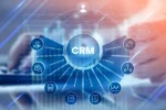 Featured image illustrating AI-powered Customer Relationship Management (CRM) technology. A futuristic digital CRM dashboard is displayed at the center of a glowing blue interface, surrounded by interconnected customer management functions including customer loyalty, communication, documentation, database management, order processing, analytics, customer interaction, and marketing automation. Artificial intelligence, data analytics, machine learning, predictive insights, and customer engagement concepts are represented through digital icons, network connections, and smart business technology visuals, symbolizing how AI is transforming customer relationship management, sales optimization, personalized customer experiences, automation, and business growth.