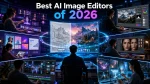 A visual comparison of the best AI image editors of 2026, highlighting image generation, photo enhancement, AI editing, image-to-video creation, and unified creative workflows.