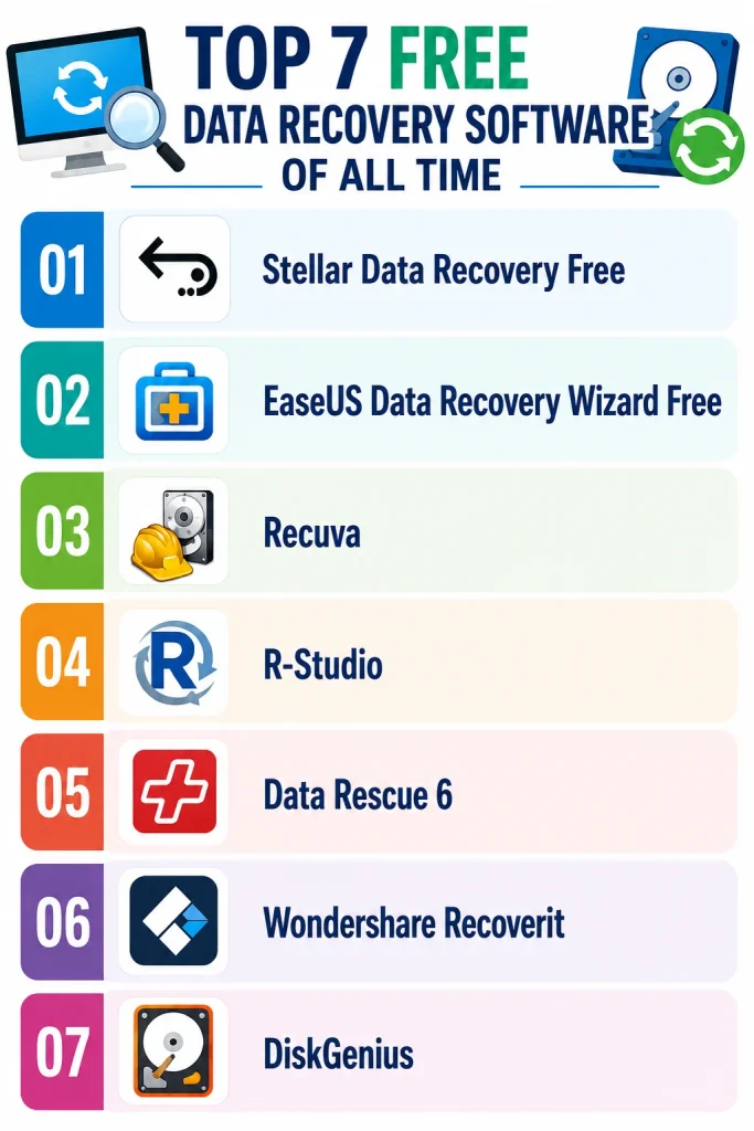 Top 7 Free Data Recovery Software of All Time 1