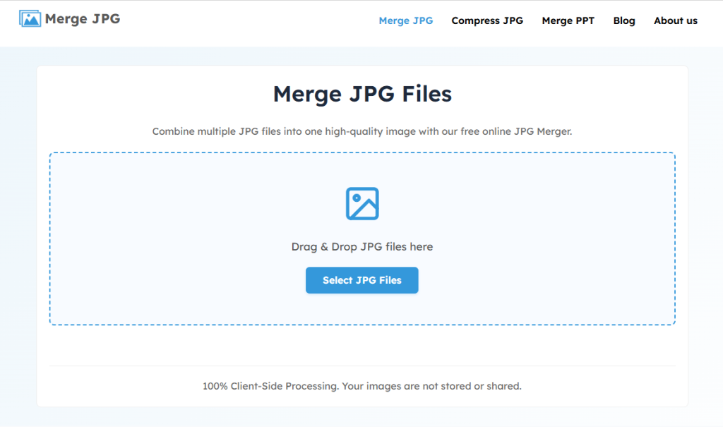 Merge JPG Files: Combine multiple JPG files into one high-quality image with our free online JPG Merger