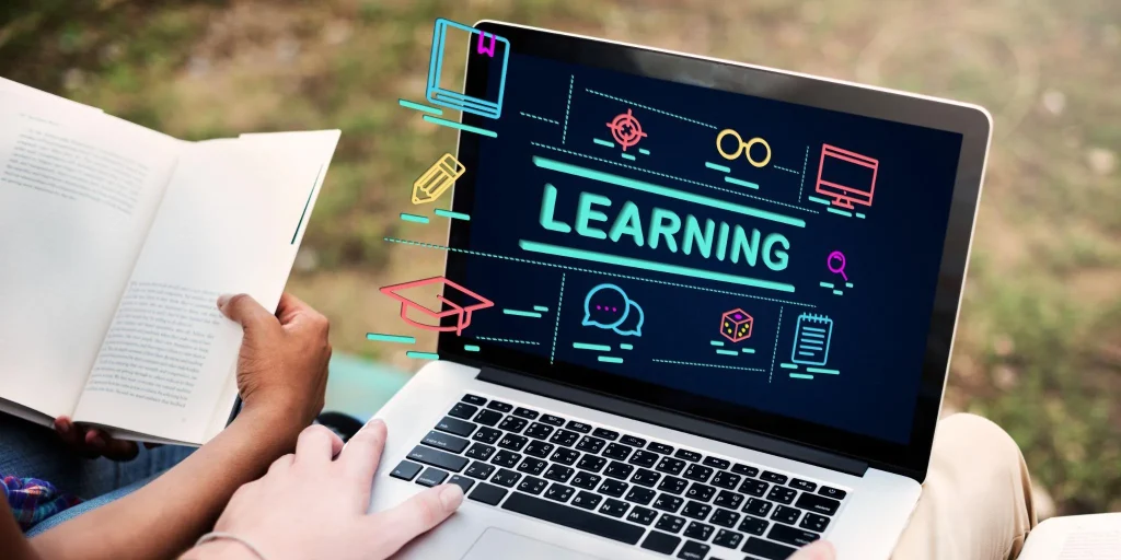Student using an online learning platform on a laptop to build career-ready skills through online education, professional certificates, and flexible online courses in 2026.