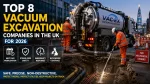 Vac-Ex vacuum excavation truck performing non-destructive digging at a UK construction site while safely exposing underground utilities, illustrating the top vacuum excavation companies in the UK for 2026, modern suction excavation technology, infrastructure safety, and utility strike prevention.