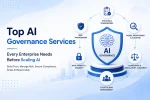 Top AI governance services every enterprise needs before scaling AI, including risk management, data privacy, compliance, monitoring and bias management.
