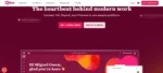 HiBob HR software homepage displaying its modern people management platform, connecting HR, payroll, and finance with employee performance insights, workforce management, and AI-powered HR assistance.